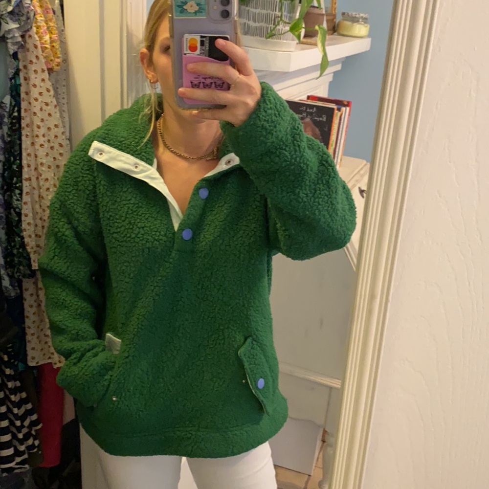 Green Vintage J Crew Button Up